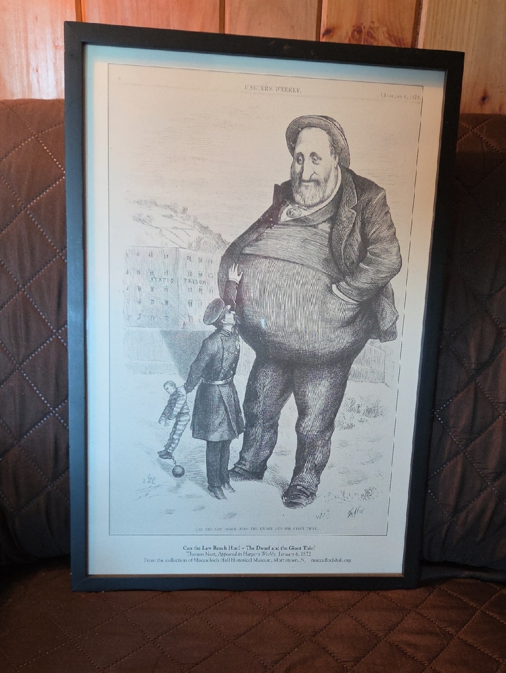 Thomas Nast Political Cartoon Reprint 'Above The Law'